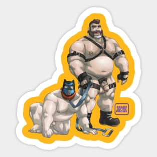 NSFW Pup Play BEARS ON THE PROWL Sticker